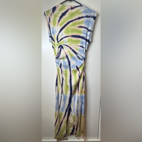 NWT Young Fabulous And Broke YFB Ribbed High Neckline Tie Dye Fitted Dress Small - Picture 6 of 12